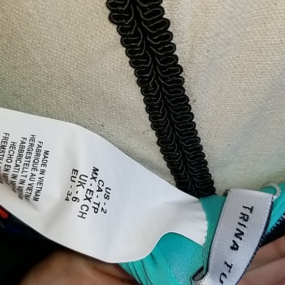 NWT Trina Turk Electric Reef Tankini Top - Picture 7 of 9